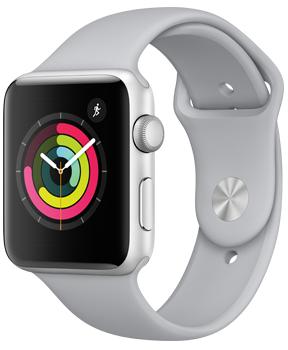 

Apple Watch Series 3 38mm Silver Aluminum Case with Fog Sport Band MQKU2