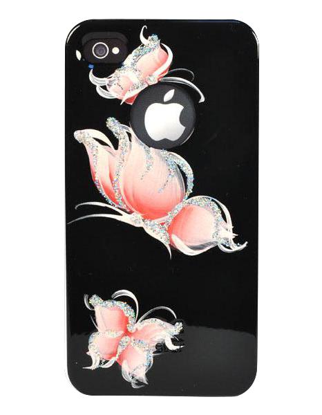 

Панель для iPhone 4/4S iCover Hand Printing Pure Butterfly Black/Pink