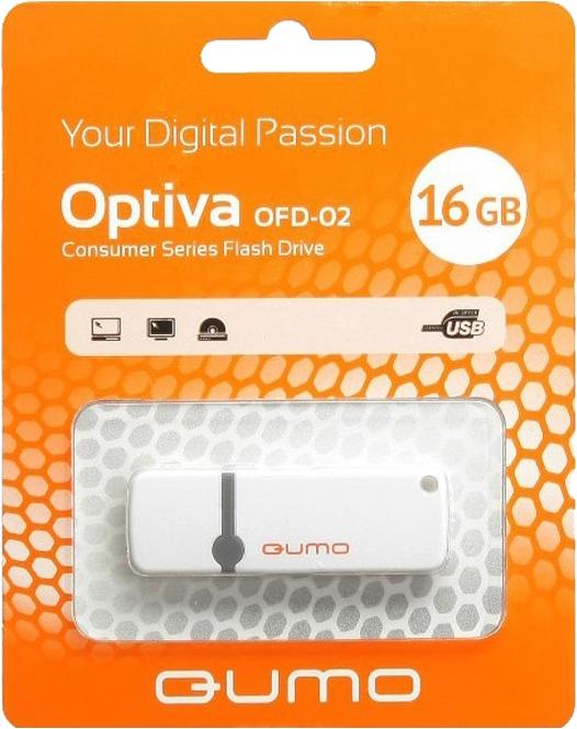 

USB-накопитель Qumo Optiva 02 USB 2.0 16GB White