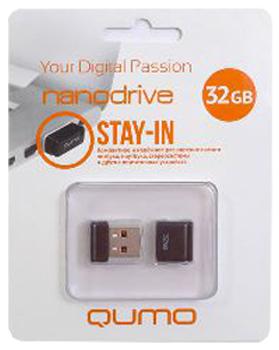 

USB-накопитель Qumo Nano USB 2.0 32GB Black