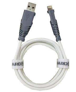 

Кабель Lightning Hardiz Tough Nylon 1.2 метра белый
