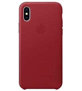 

Чехол для iPhone X Leather Case для Apple iPhone X (MQTE2FE/A) Red