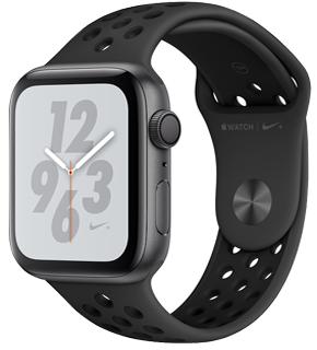 

Apple Watch Series 4 GPS 44mm Space Grey Aluminum Case with Black Nike Sport Band MU6L2