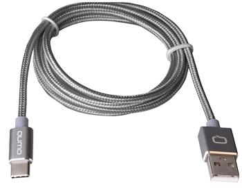 

Кабель Qumo USB 3.0 Type-C 1m металлический, серебряный