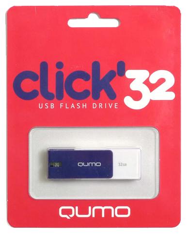 

USB-накопитель Qumo Click USB 2.0 32GB Sapphire