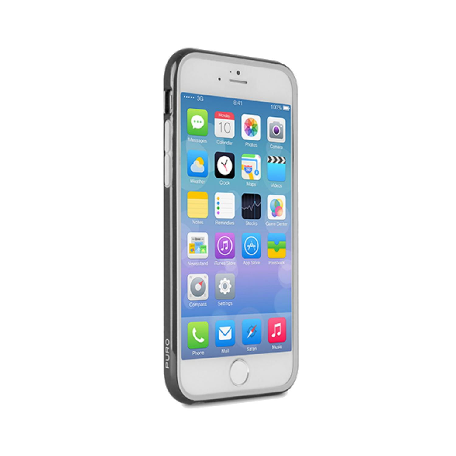 

Чехол Puro для iPhone 6 Plus BUMPER (с защитной пленкой), черный