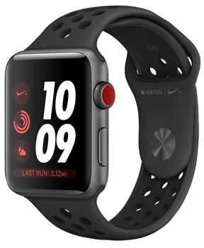 

Apple Watch Series 3 Cellular 42mm Space Gray Aluminum Case with Anthracite/Black Nike Sport Band