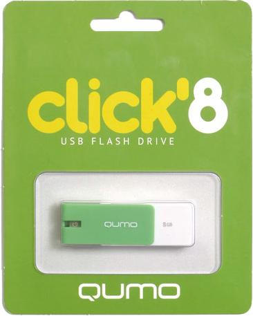 

USB-накопитель Qumo Click USB 2.0 8GB Mint