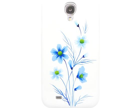 

Панель для iPhone 4/4S iCover Wild Flower White/Blue