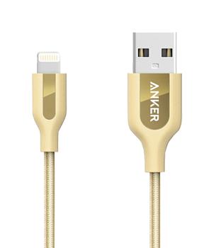 

Кабель Lightning Anker нейлон с кевралом (A8121HB2) 0.9 метра, золотой