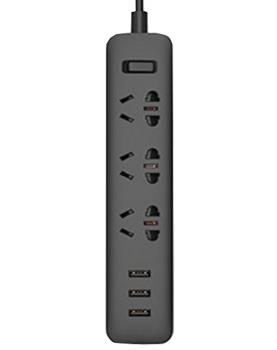 

Удлинитель Xiaomi Power Strip (3 розетки), 3 USB Black