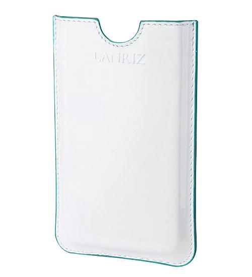 

Чехол для Sony Xperia U Lanriz Colour box кожаный белый лак-бирюзовый