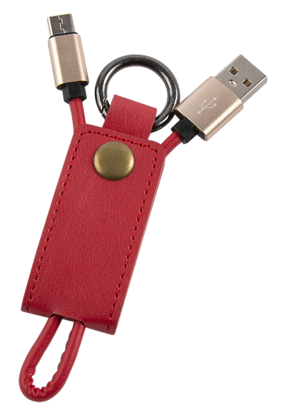 Кабель-брелок MB Mobility USB – Type-C, 25 см, красный