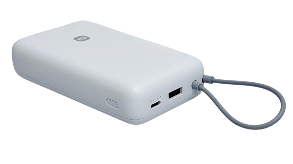 Внешний аккумулятор Xiaomi Mi 20000 33W встроенный кабель USB-C (PB2033) Light Grey