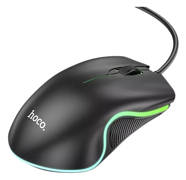 Игровая мышь Hoco GM19 (RGB, проводная) Black