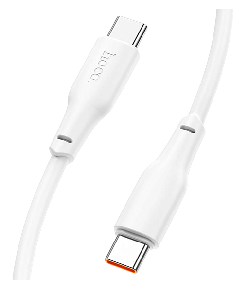 Кабель Hoco X93 Force 60W charging, Type-C - Type-C, 2 метра, белый