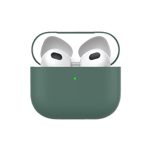 Чехол для AirPods 3 Ultra Slim силиконовый Deppa Green