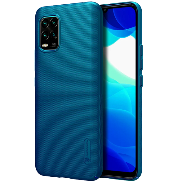 Чехол Nillkin Super Frosted Shield для Xiaomi Mi 10 Lite Peacock Blue