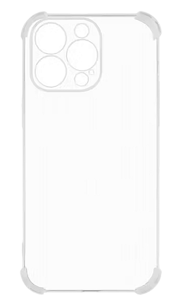 Накладка силикон iBox Crystal для iPhone 16 Pro, с усиленными углами (прозрачный)