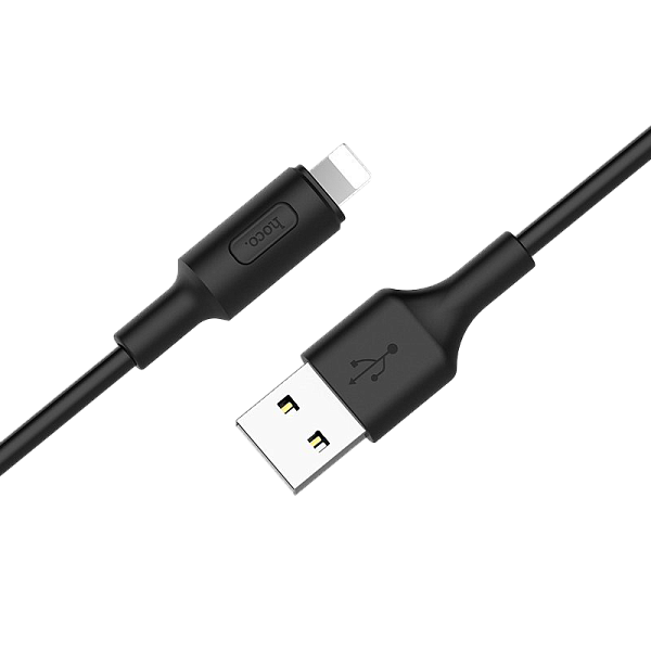 Кабель Hoco X25 Soarer USB to Lightning 1м черный