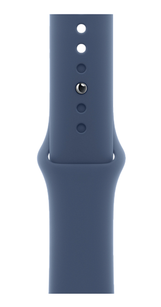 Apple Watch Series 10 GPS 42mm Aluminium Case with Silver/Denim Sport Band S/M (MWWA3)