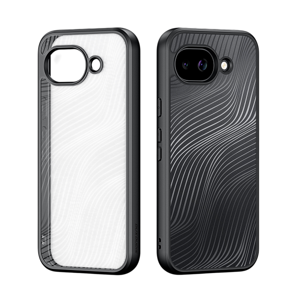 Чехол противоударный для Google Pixel 10a Dux Ducis серия Aimo Series Case, прозрачный с черными рам