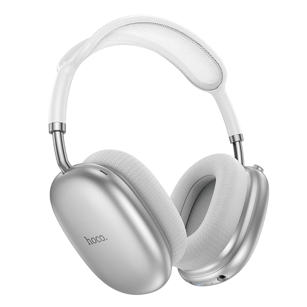 Беспроводные Наушники Hoco W55 Plus Happiness ANC BT серебро