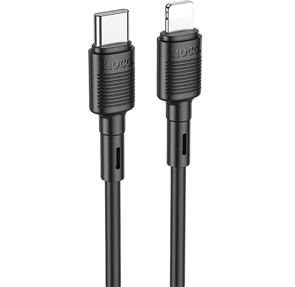 Кабель USB-C to Lightning HOCO X83 PD 20W, 1m черный