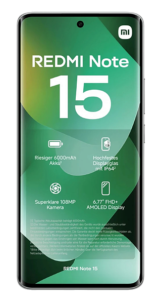 Xiaomi Redmi Note 15 4G 8/256Gb Forest Green (Зеленый) (Global) Dual nano Sim