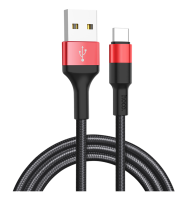 Кабель Hoco X26 Xpress USB - TypeC 1m черно-красный