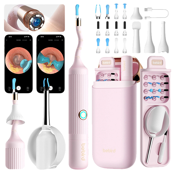 Умная ушная палочка Xiaomi Bebird Visual Ear Picking Device Bebird 3 Plus, Pink (розовая)