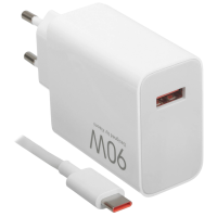 Сетевое зарядное устройство Xiaomi 90W HyperCharge Combo (TypeA) Global (MDY-15-EK) White Сетевое зарядное устройство Xiaomi 90W HyperCharge Combo (TypeA) Global (MDY-15-EK) White