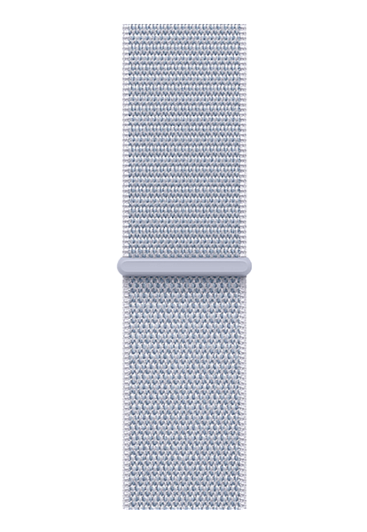 Apple Watch Series 10 GPS 42mm Aluminium Case with Silver/Blue Cloud Sport Loop (MWWD3)