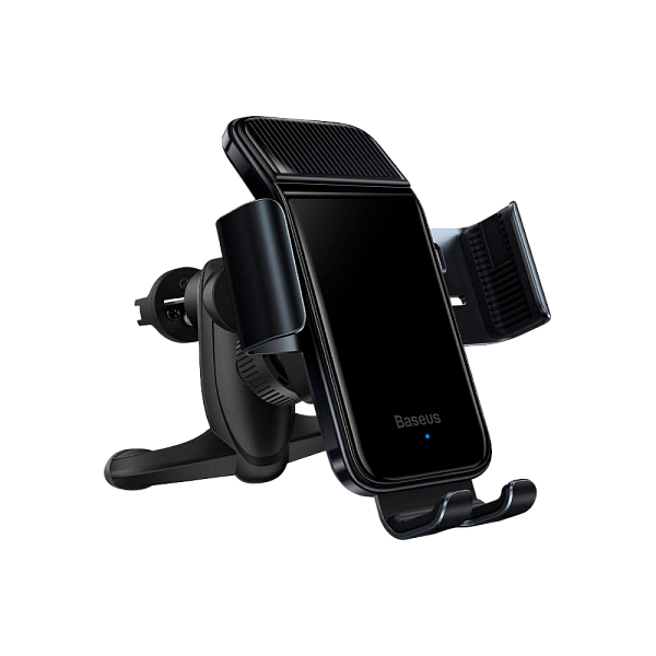 Автомобильный держатель Baseus Smart Solar Power Wireless Holder (SUZG000001) Black