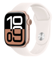 Apple Watch Series 10 GPS 46mm Aluminium Case with Rose Gold/Light Blush Sport Band M/L (MWWU3)