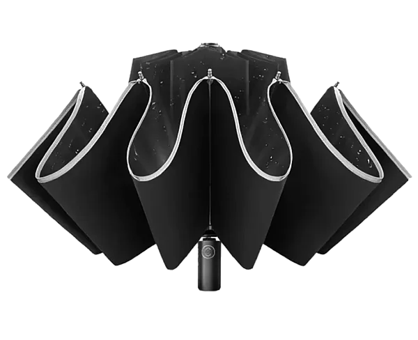 Зонт Xiaomi KongGu Reverse Ten Bone Automatic Lighting Umbrella с фонариком (черный)