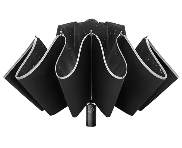 Зонт Xiaomi KongGu Reverse Ten Bone Automatic Lighting Umbrella с фонариком (черный)