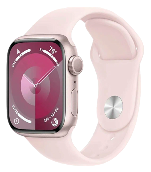 Apple Watch Series 9 GPS 41mm Aluminium Case with Pink/Light Pink Sport Band M/L (MR943)