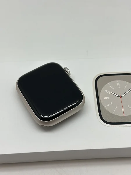 Apple Watch Series 8 GPS 45mm Aluminium Case with Starlight Sport Band M/L (MNUQ3)