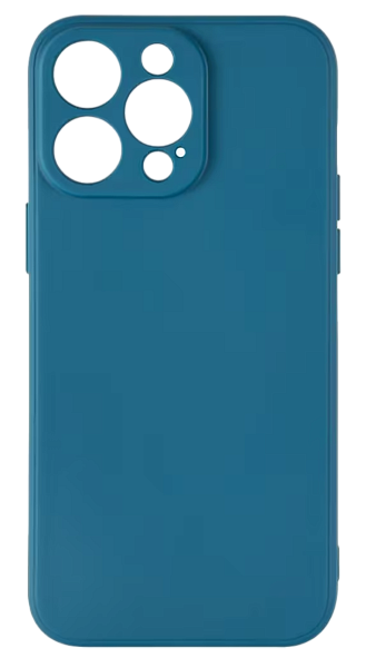 Накладка силикон iBox Case для iPhone 15 Pro Max, с защитой камеры и подложкой, синий