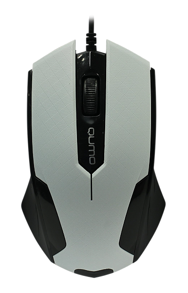 Мышь Qumo Office M14, проводная, оптическая, белая