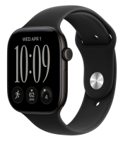 Apple Watch Series 12 GPS 42mm Aluminium Case with Black/Black Sport Band S/M (MJEA4)