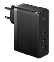 Зарядное устройство Baseus GaN5 Pro Digital Fast Charger 2C+U 160W + кабель Type-C, черный
