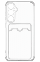 Накладка силикон iBox Crystal для Samsung Galaxy S25+, с кардхолдером, прозрачный