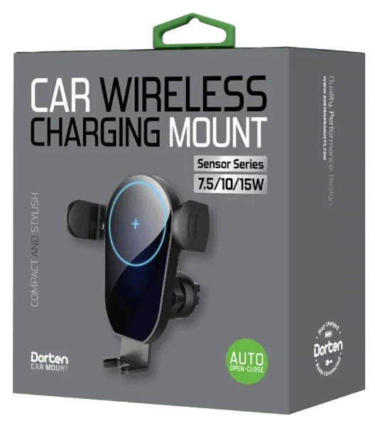 Автомобильное беспроводное зарядное устройство Dorten Car 15W Wireless Charging Mount Sensor Series