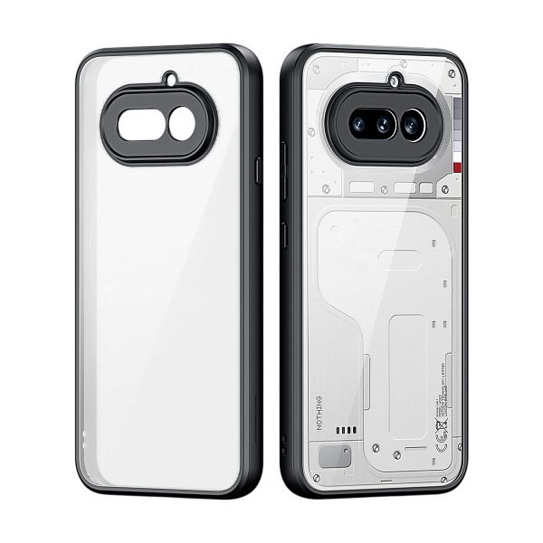Чехол для Nothing Phone 4a, Dux Ducis, серия Aimo Series, прозрачный с черными рамками