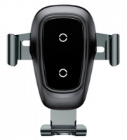 Автодержатель Baseus Metal Wireless Charger Gravity Car Mount Black