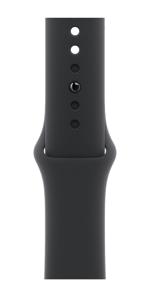 Apple Watch Series 10 GPS 42mm Aluminium Case with Jet Black/Black Sport Band S/M (MWWE3)