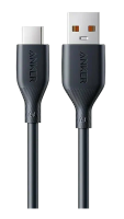Кабель Anker USB-A  to USB-C 1m 6A TPE (A8001), черный