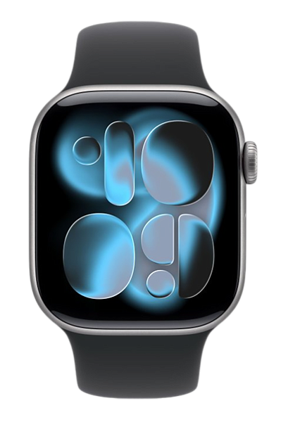 Apple Watch Series 11 GPS 46mm Aluminium Case with Space Grey/Black Sport Band M/L (MEV44)